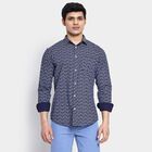 Men's 100% Cotton Casual Shirt , Mid Blue, small image number null